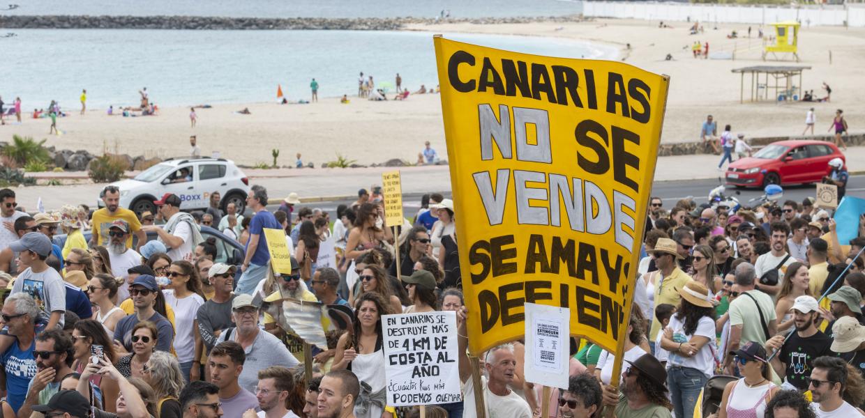 SPAIN TOURISM PROTEST Fuerteventura, Spain 