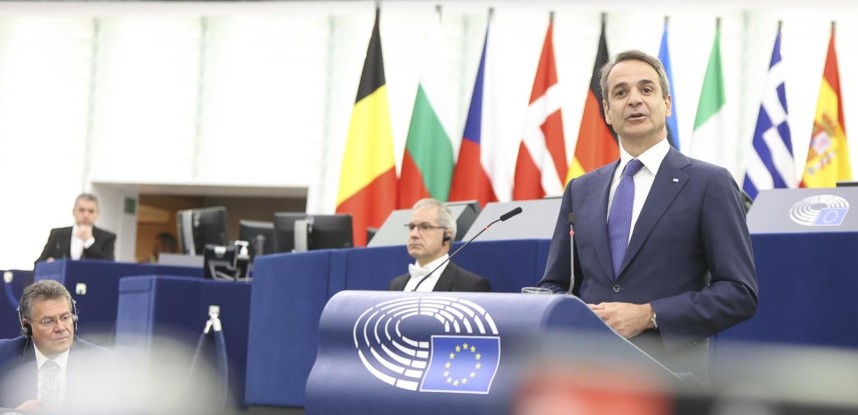 Ο Κυριάκος Μητσοτάκης στο Ευρωπαϊκό Κοινοβούλιο